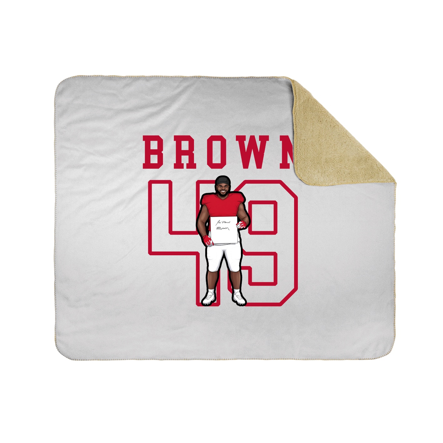 Throw Blanket — Shirsey in White