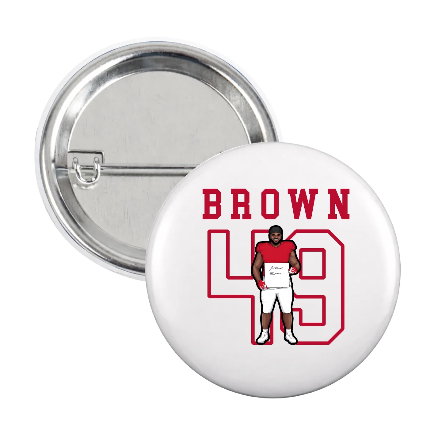 Game Day Button — Shirsey in White
