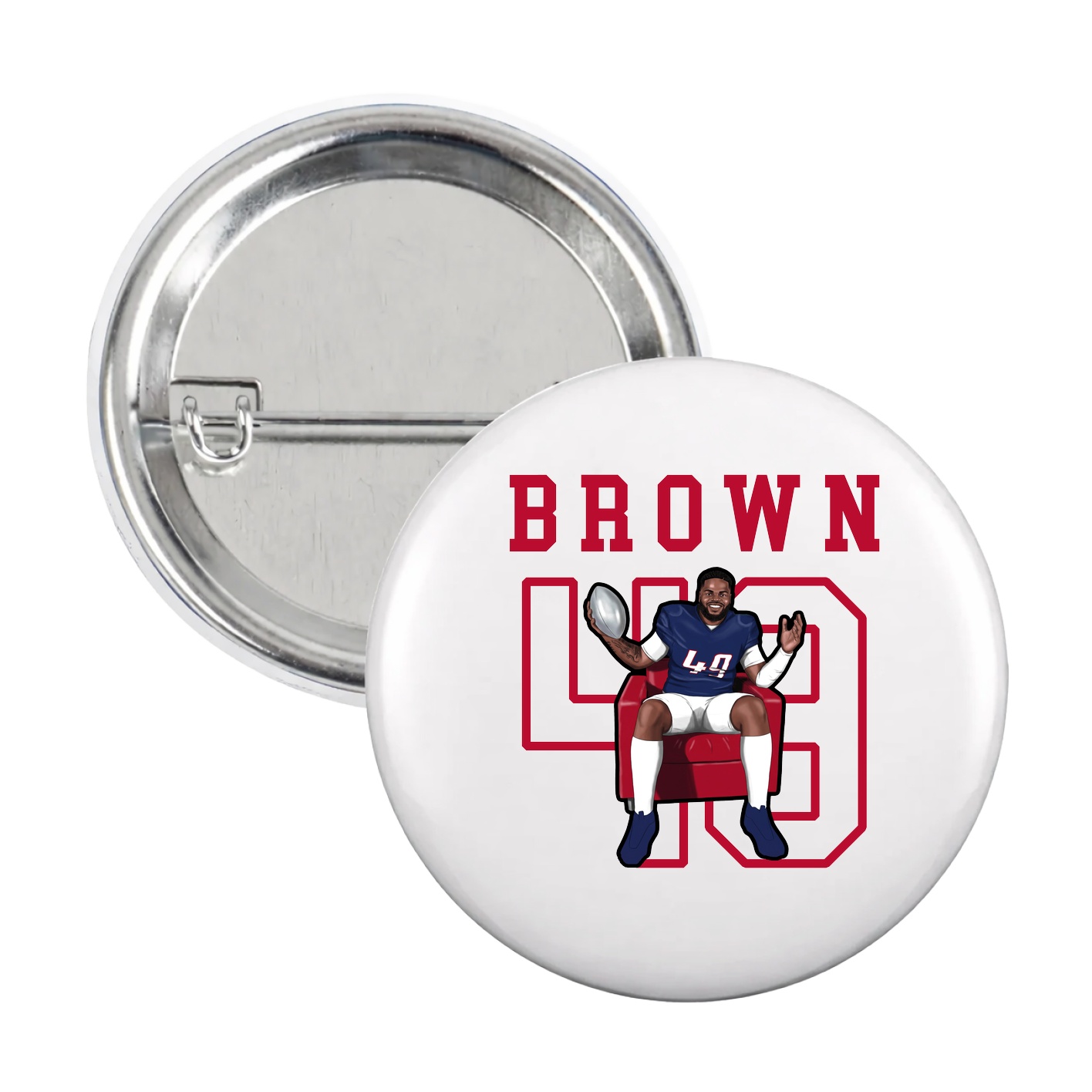 Game Day Button — Shirsey in White