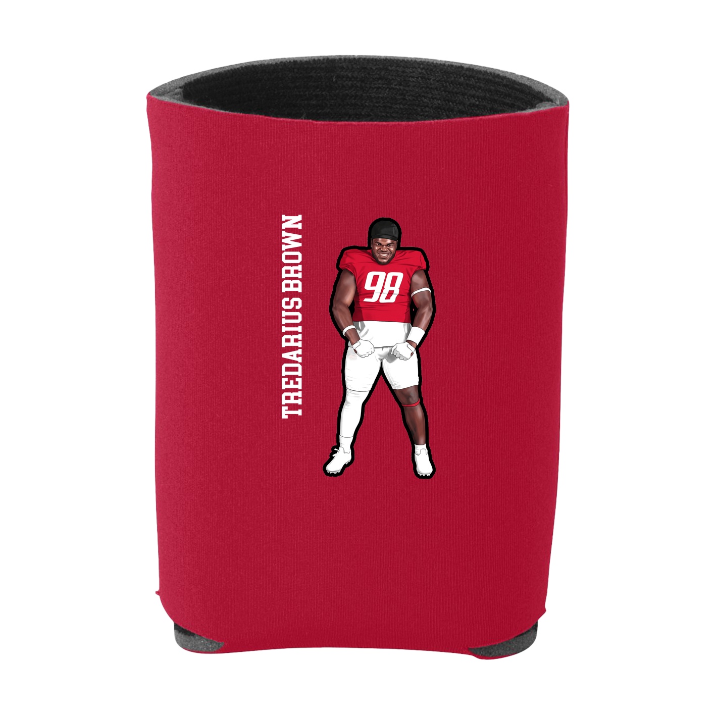 Can Holder — Name Vertical in Red