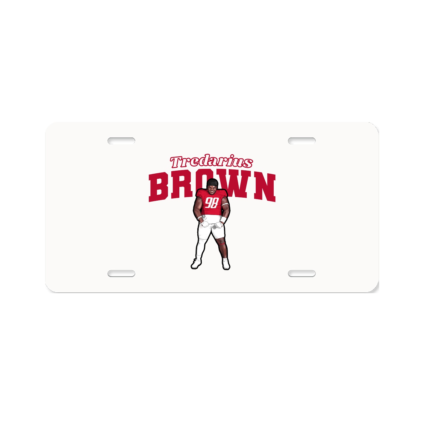 License Plate — Name Arch in Classic