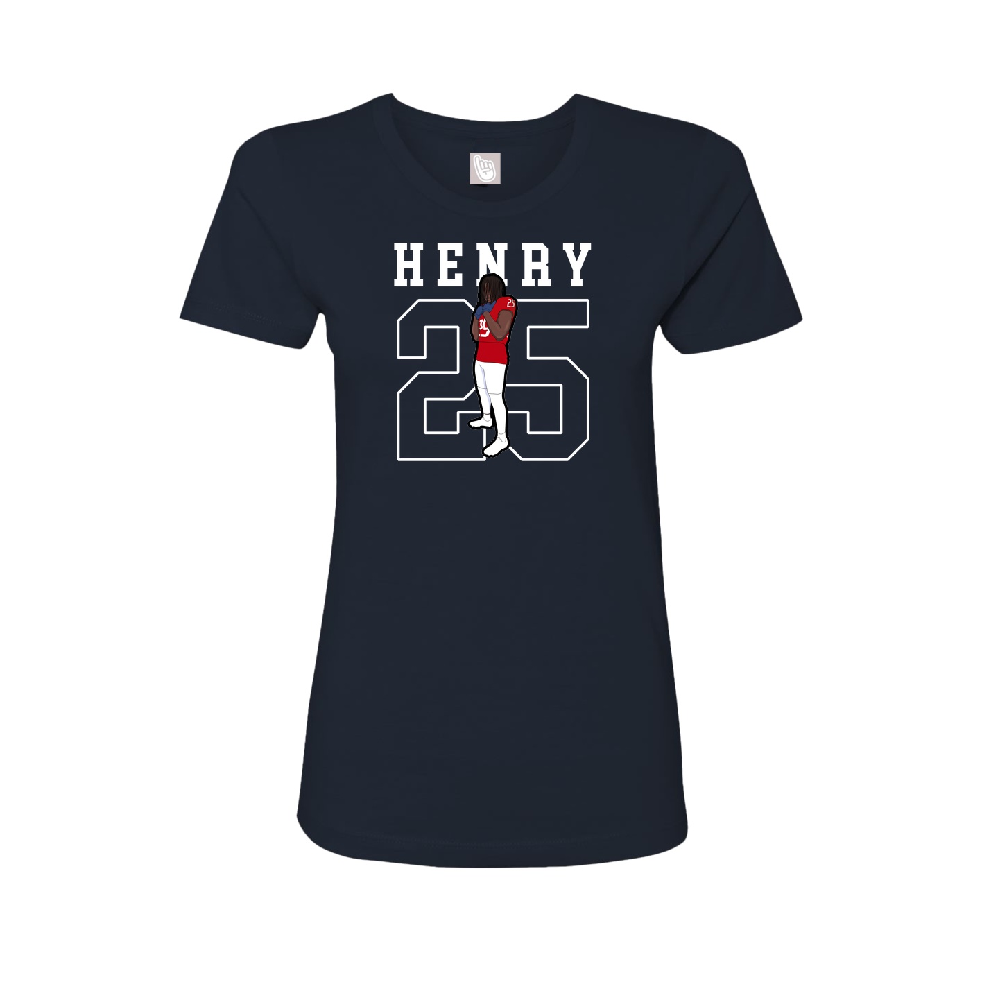Fitted Women's Tee — Shirsey in Navy