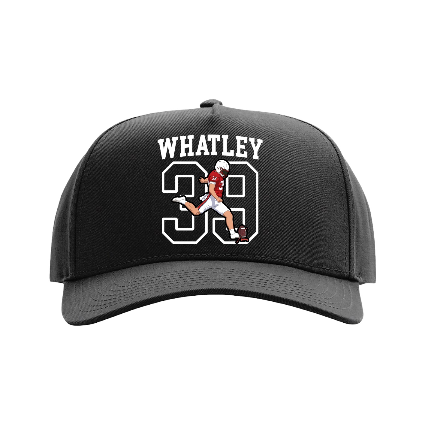 Full Fabric Five-Panel Champ Cap — Shirsey in Black