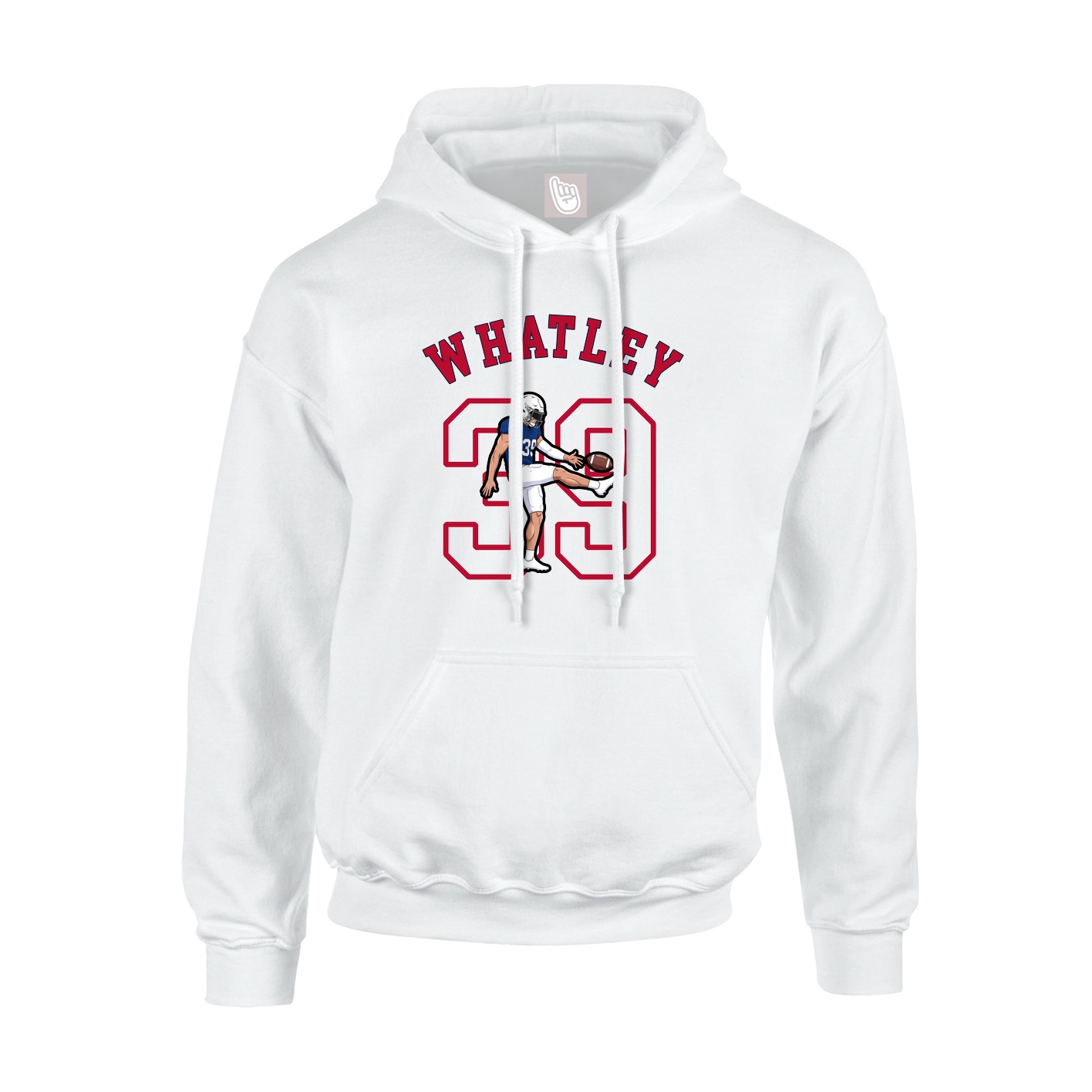 Youth Hoodie — Shirsey Arch in White