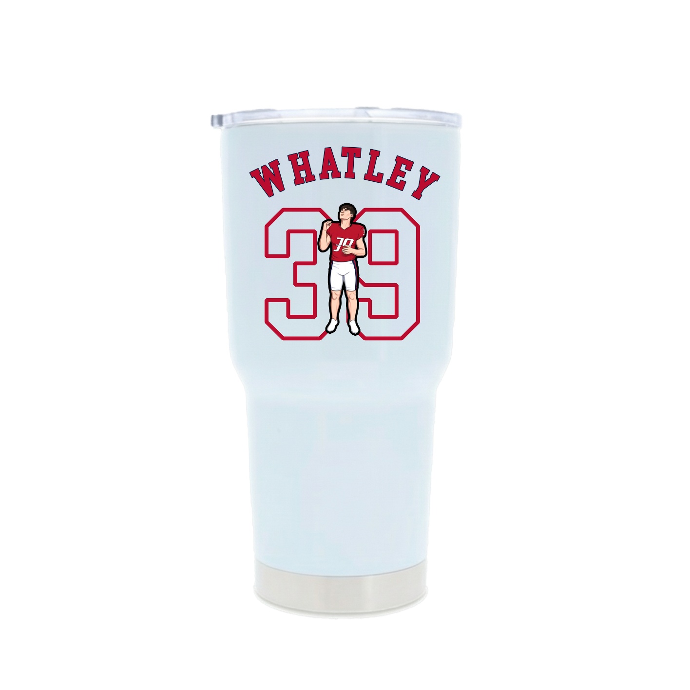 30oz Stainless Steel Tumbler — Shirsey Arch in White