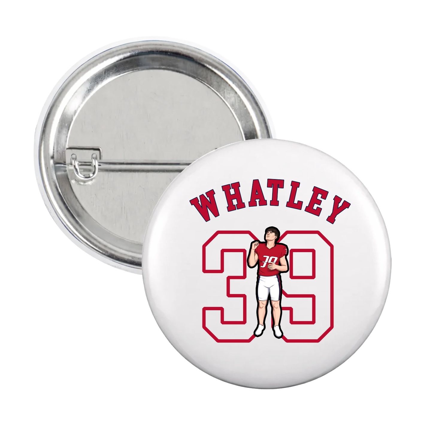 Game Day Button — Shirsey Arch in White