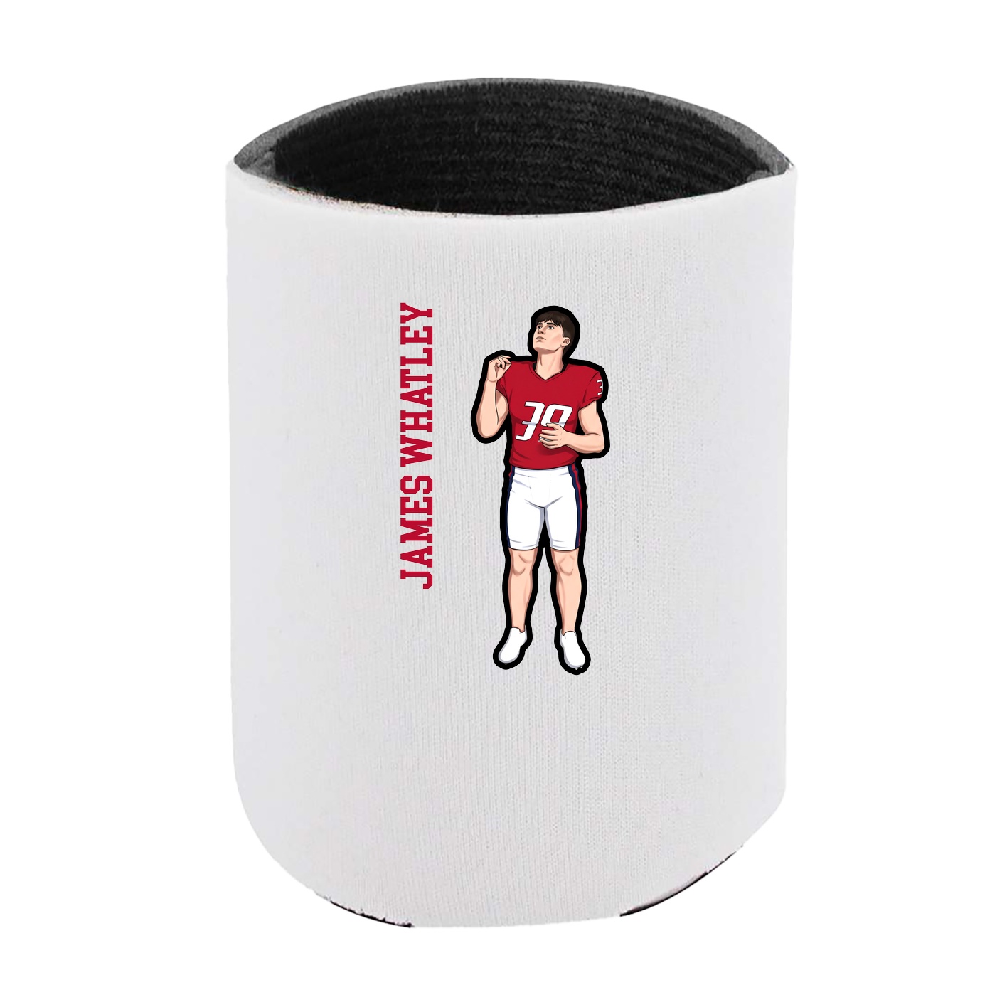 Can Holder — Name Vertical in White