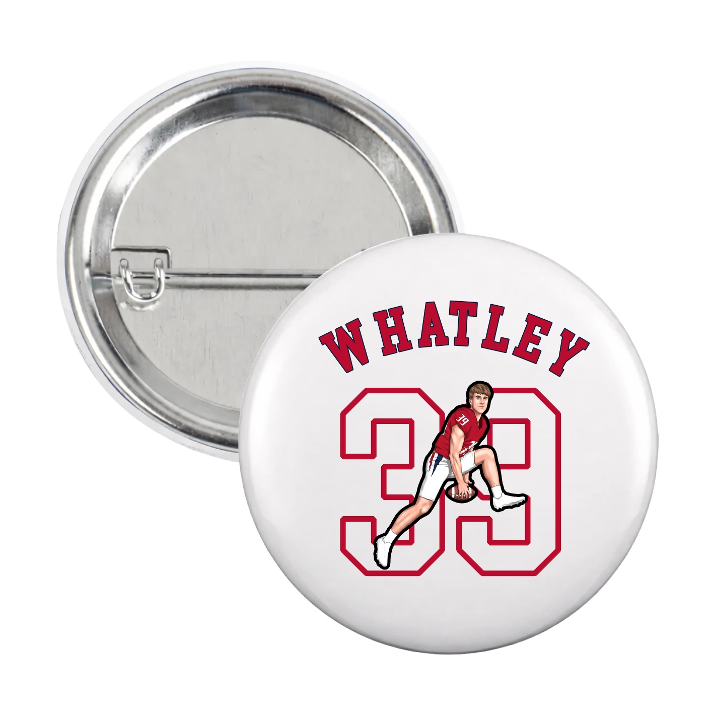 Game Day Button — Shirsey Arch in White