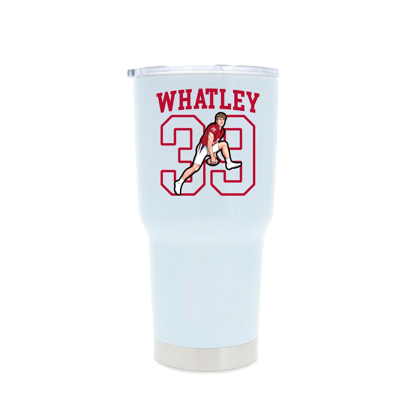 30oz Stainless Steel Tumbler — Shirsey in White