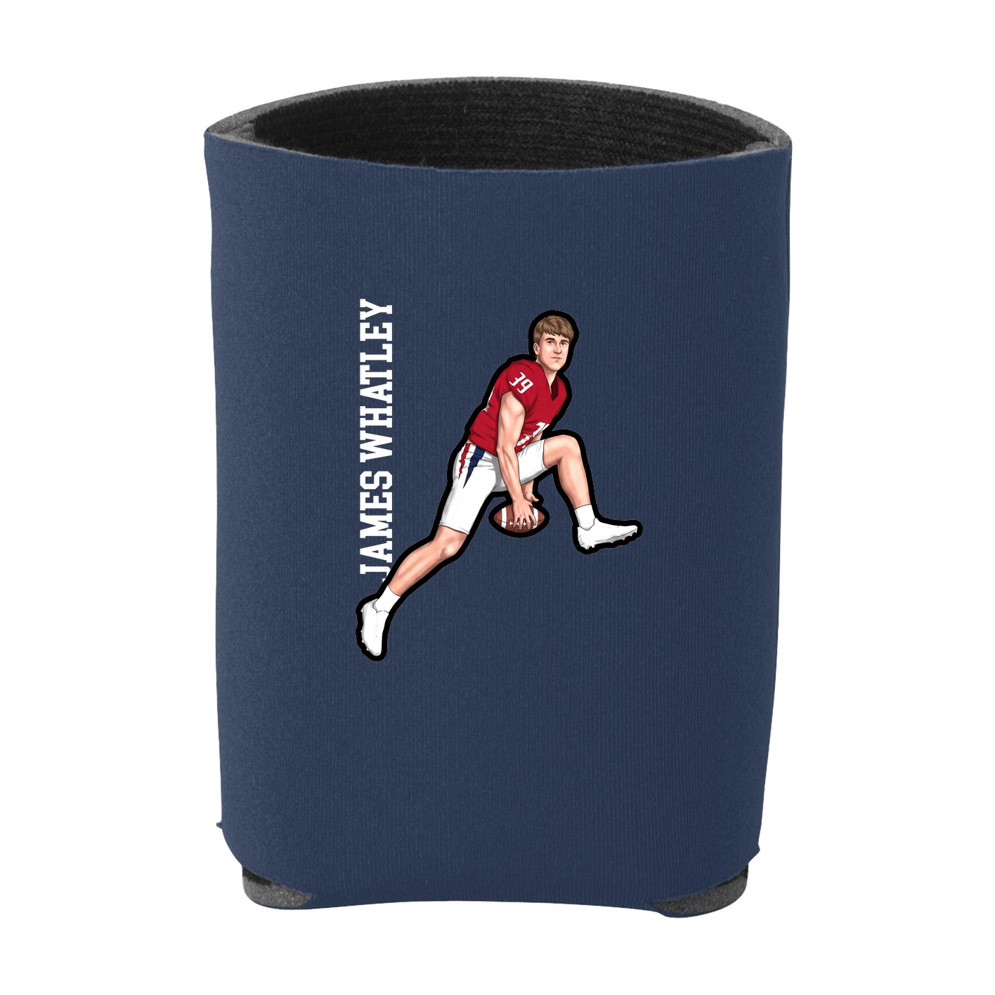 Can Holder — Name Vertical in Navy