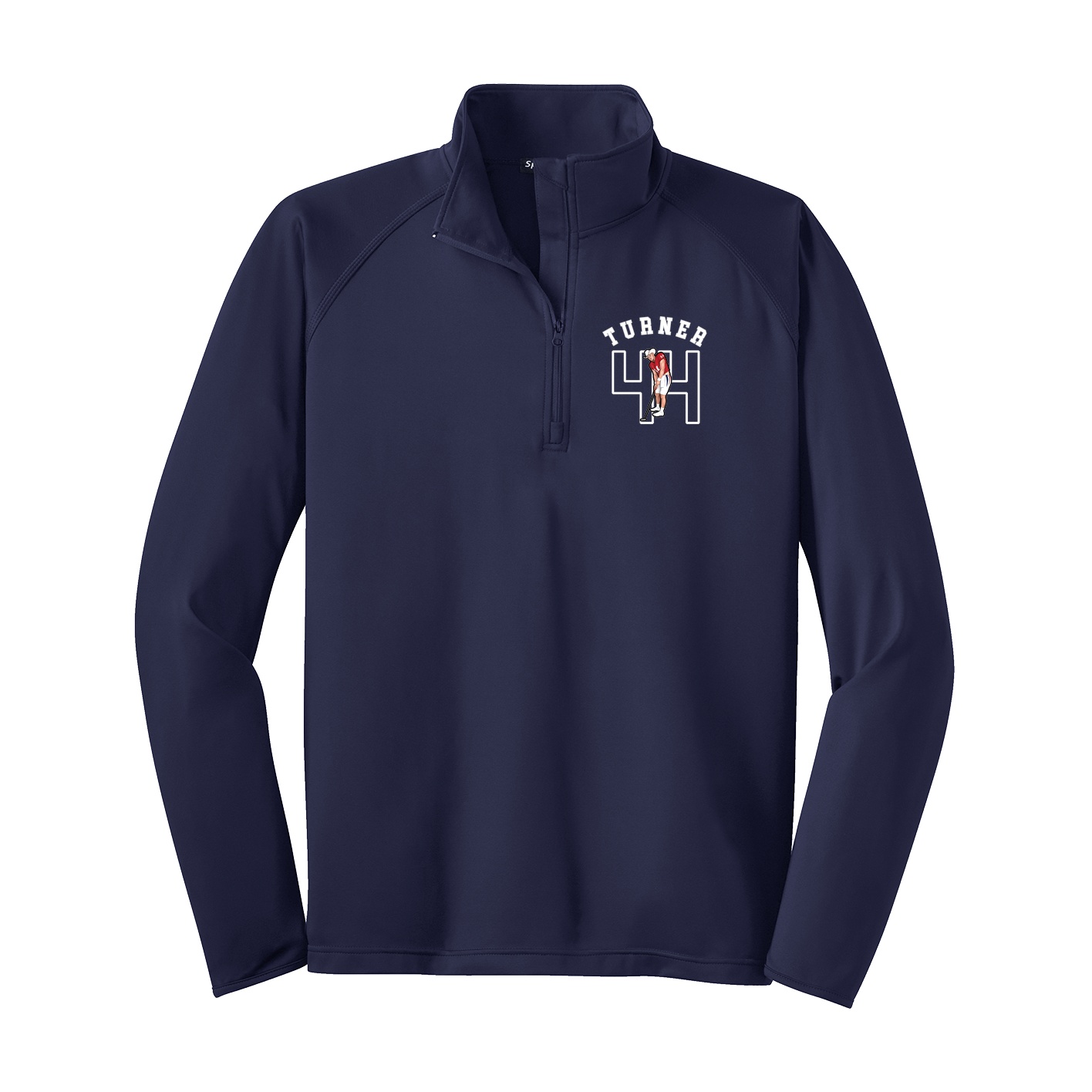 Q-Zip Pullover — Shirsey Arch in Navy