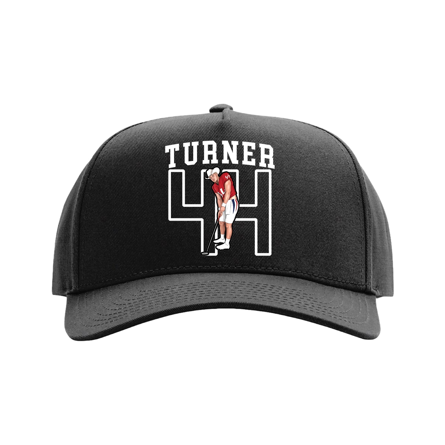 Full Fabric Five-Panel Champ Cap — Shirsey in Black