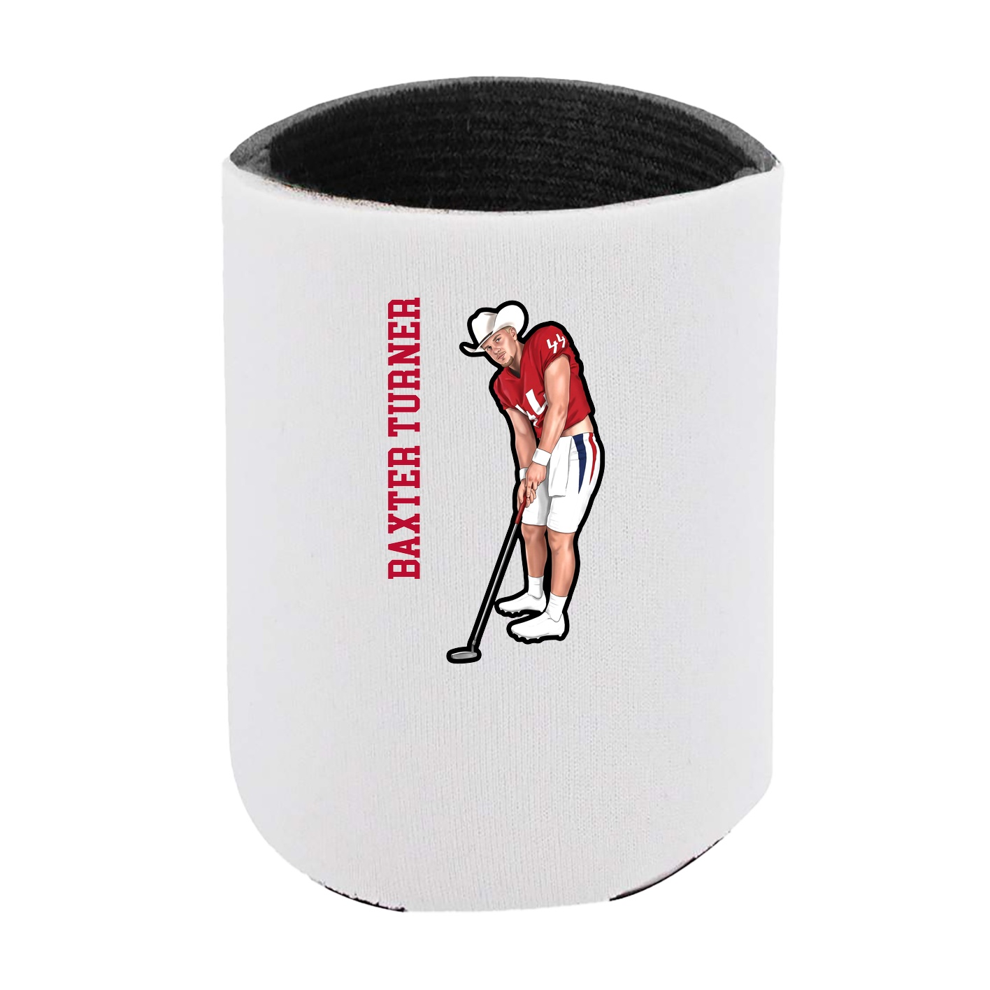 Can Holder — Name Vertical in White