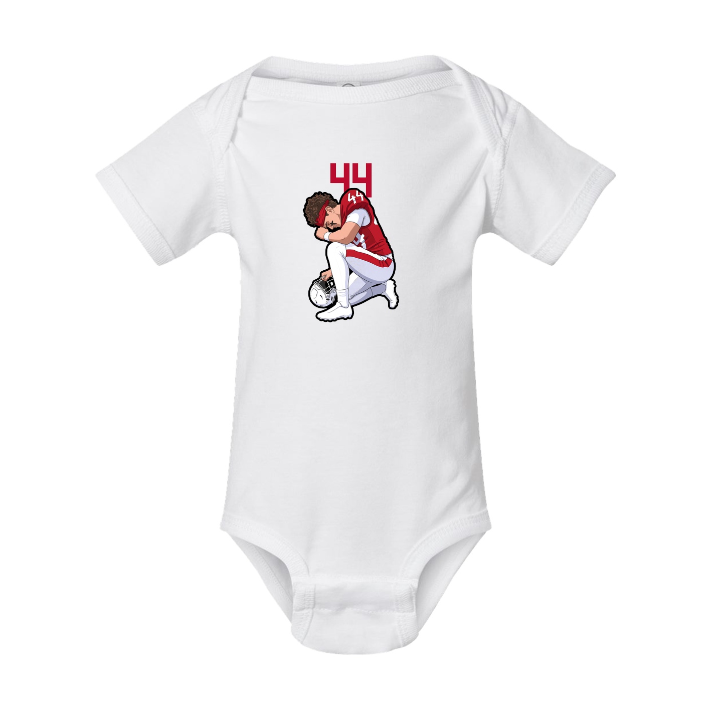Baby Onesie — Number Top in White