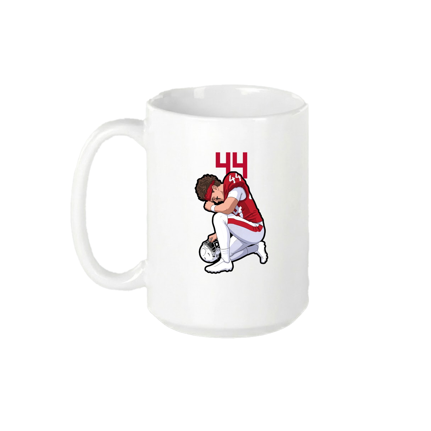 15oz Coffee Mug — Number Top in White