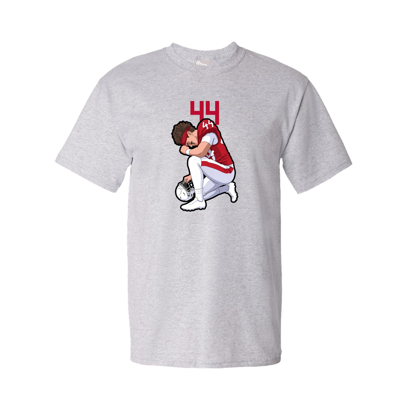 Tee — Number Top in Grey