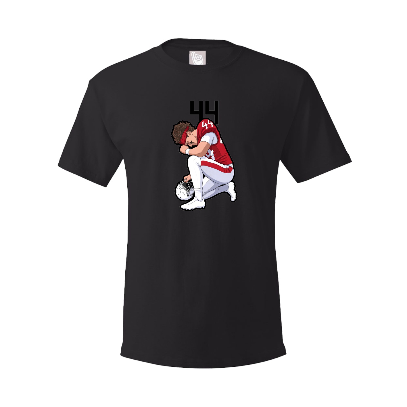 Youth Tee — Number Top in Black