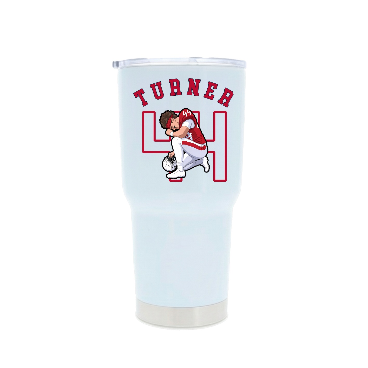 30oz Stainless Steel Tumbler — Shirsey Arch in White