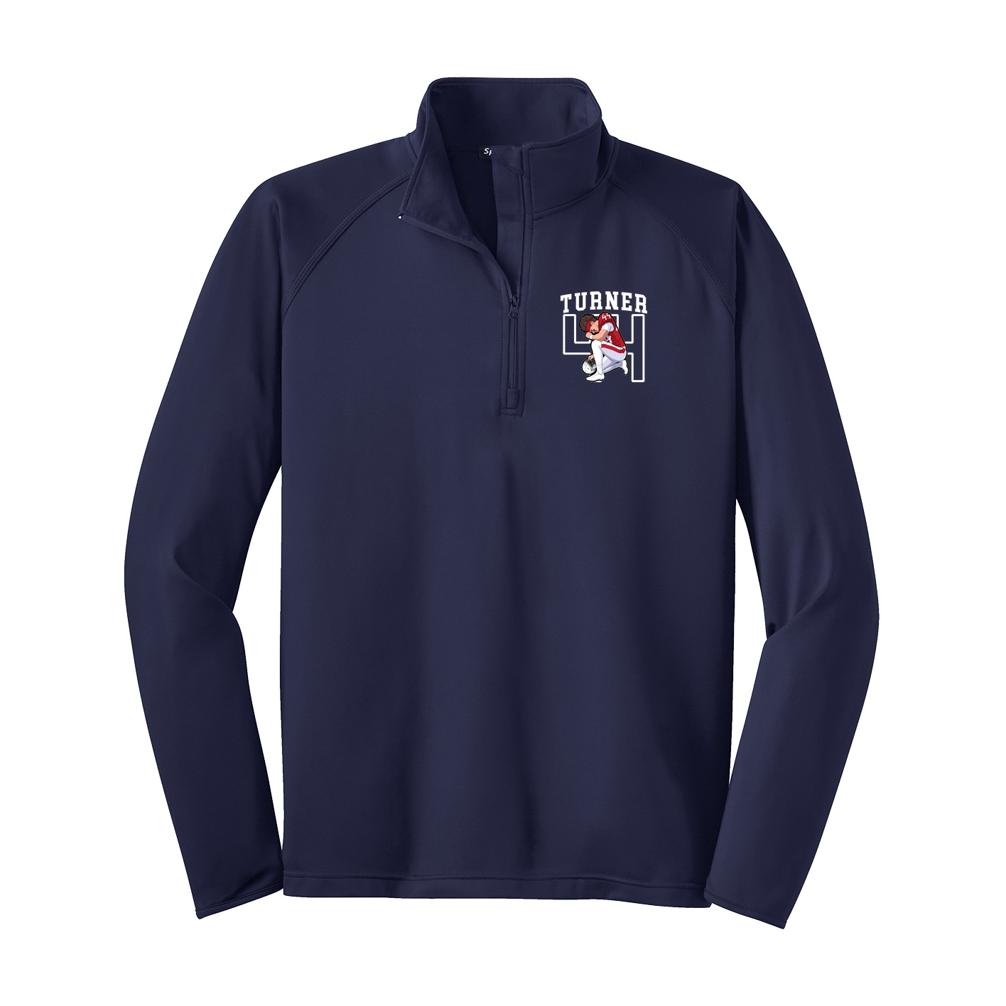 Q-Zip Pullover — Shirsey in Navy