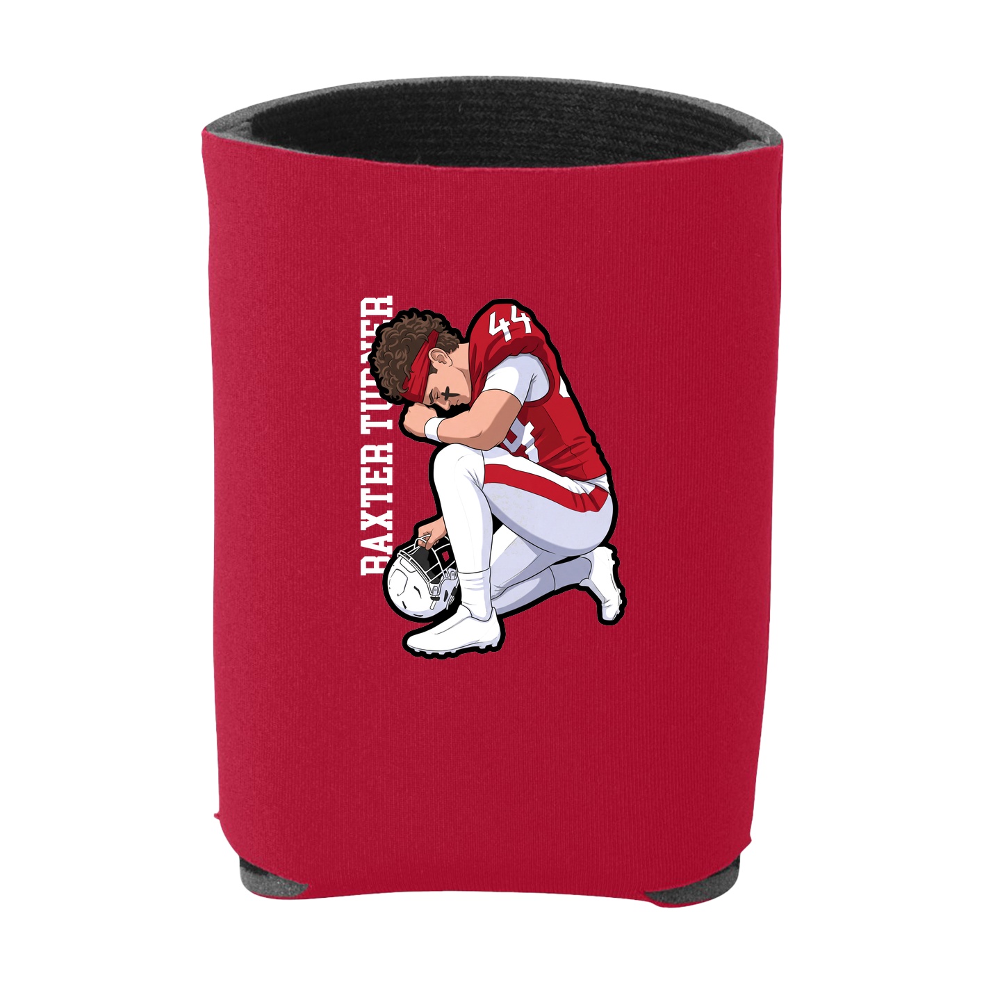 Can Holder — Name Vertical in Red