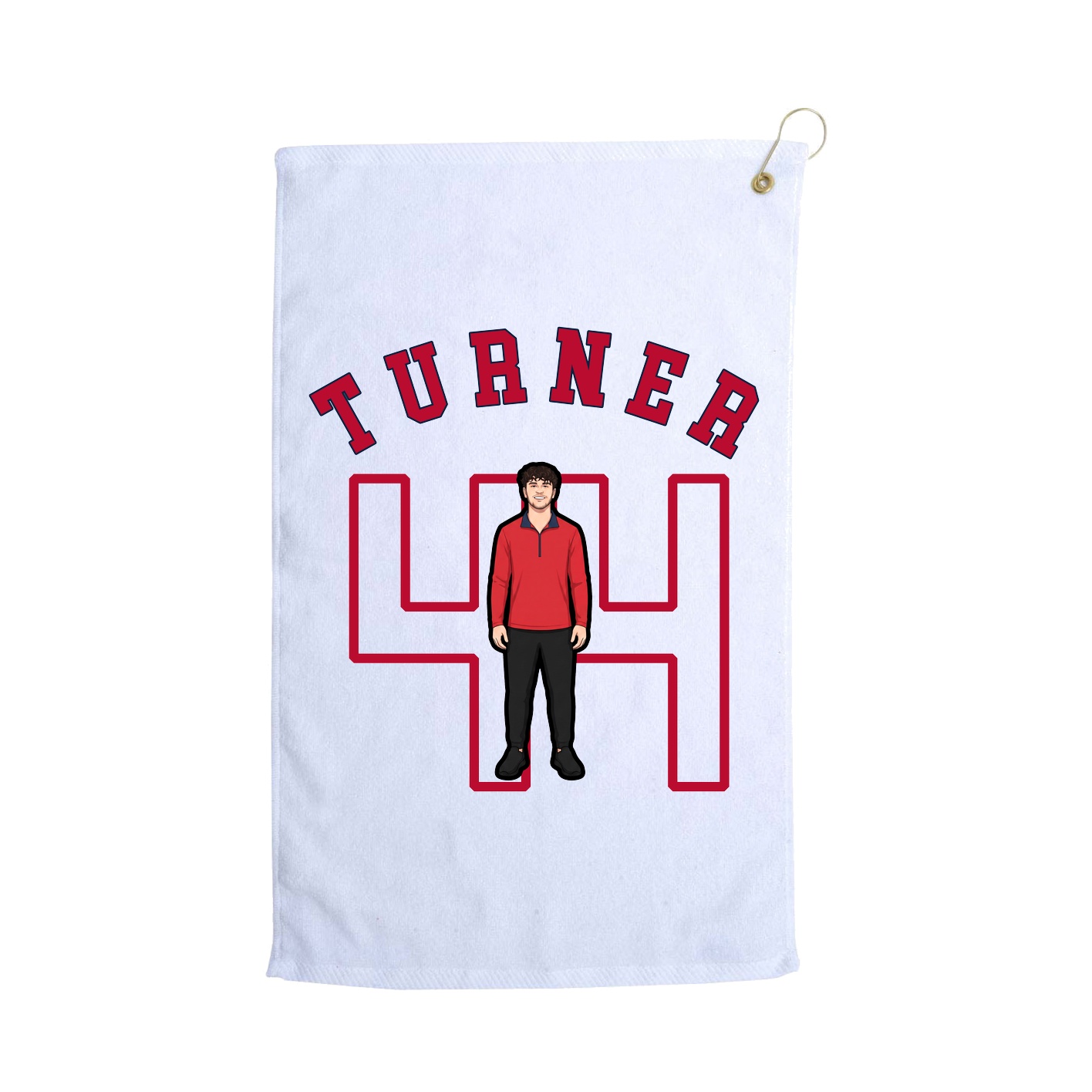 Golf Towel — Shirsey Arch in White
