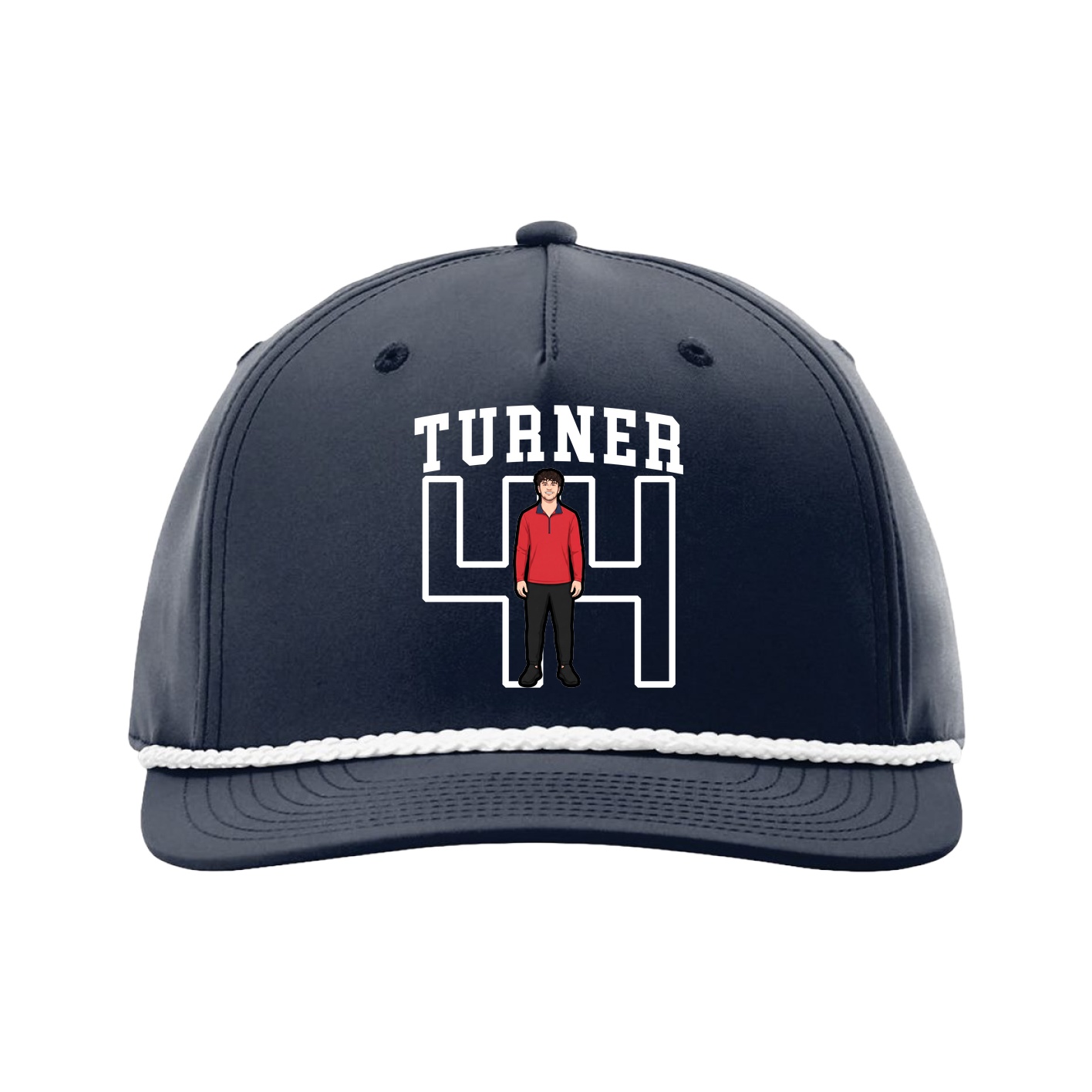 Five-Panel Classic Rope Cap — Shirsey in Navy