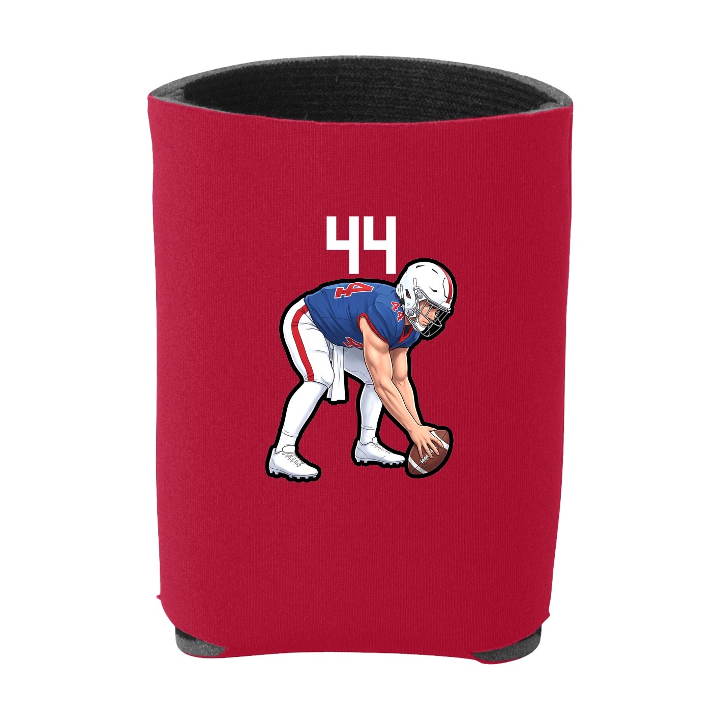 Can Holder — Number Top in Red