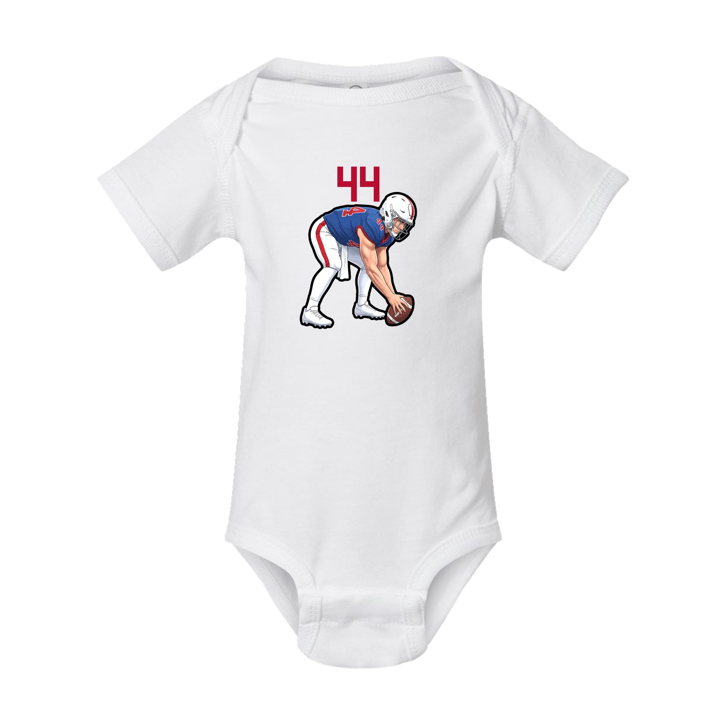Baby Onesie — Number Top in White