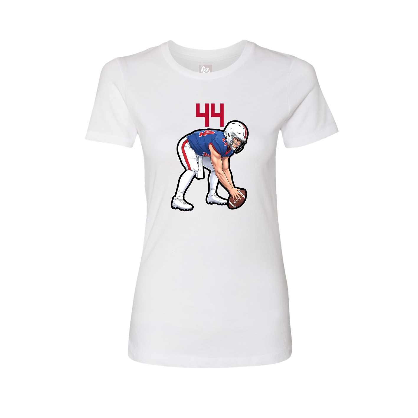 Womens Tee — Number Top in White