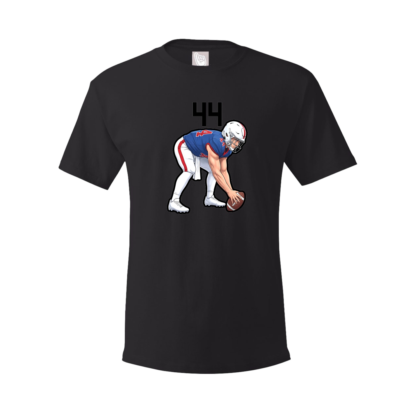 Youth Tee — Number Top in Black