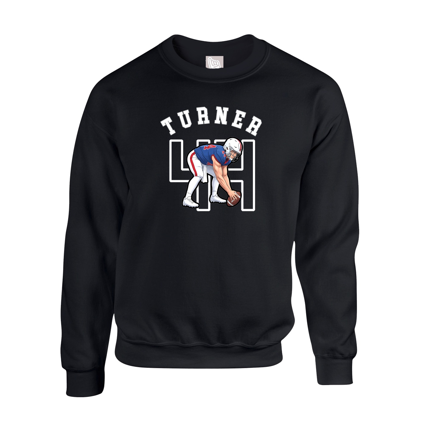 Fleece Crew — Shirsey Arch in Black