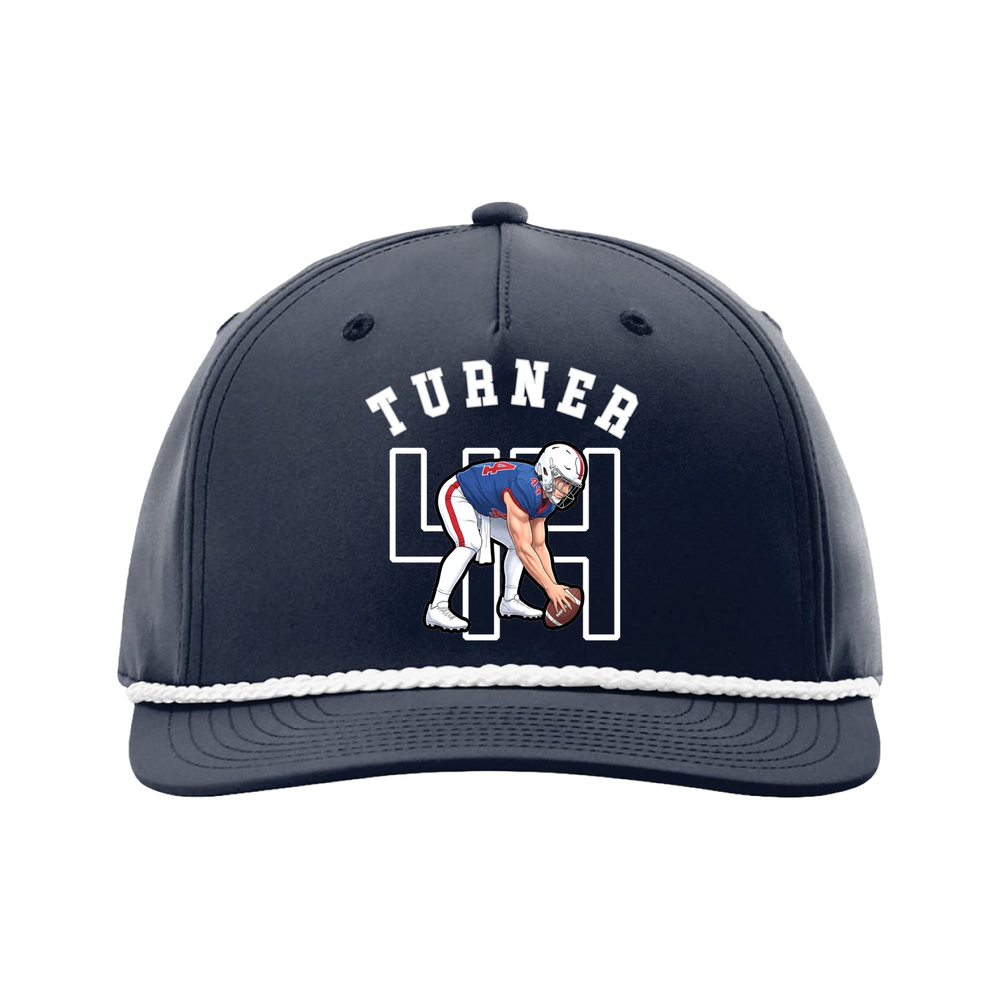 Five-Panel Classic Rope Cap — Shirsey Arch in Navy