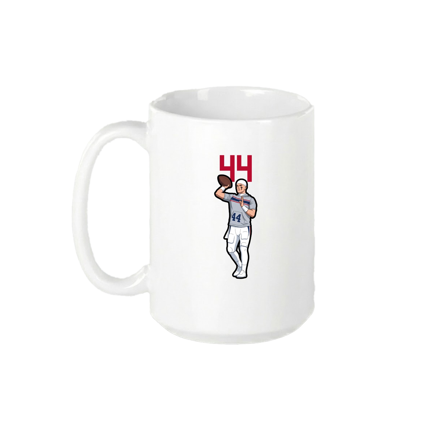 15oz Coffee Mug — Number Top in White