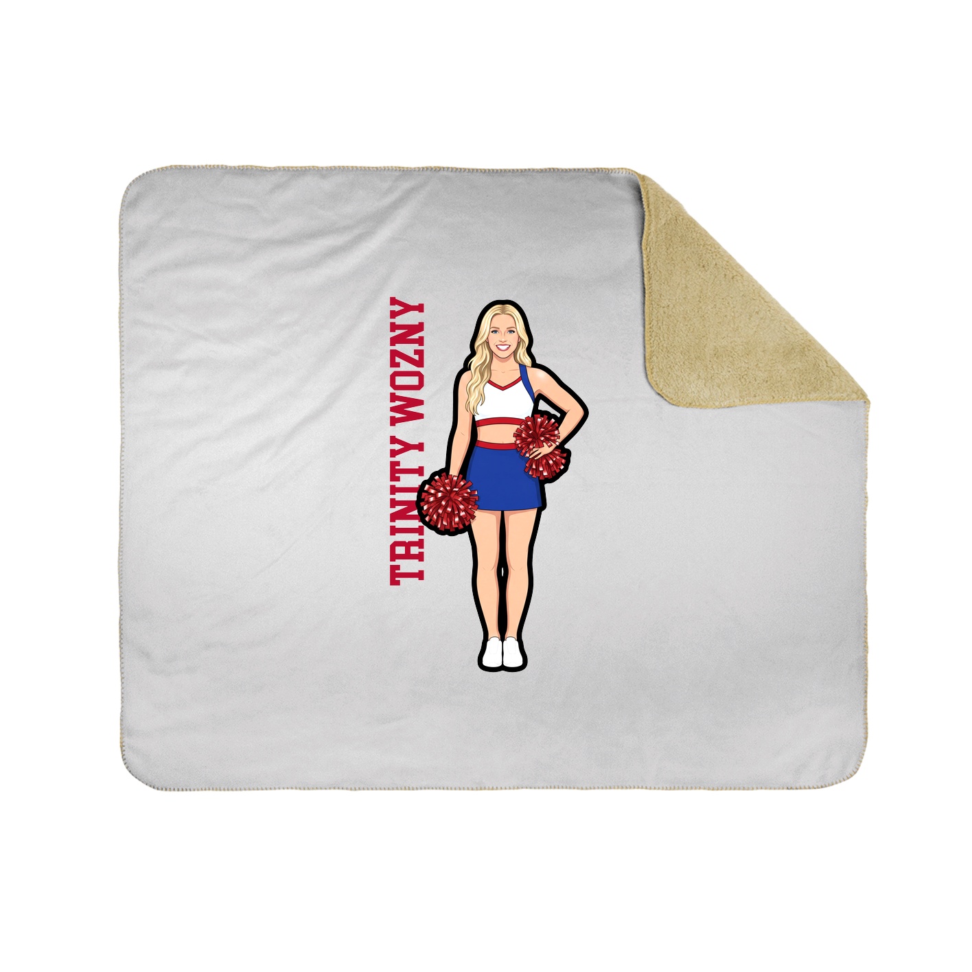 50x60 Sherpa Lined Throw Blanket