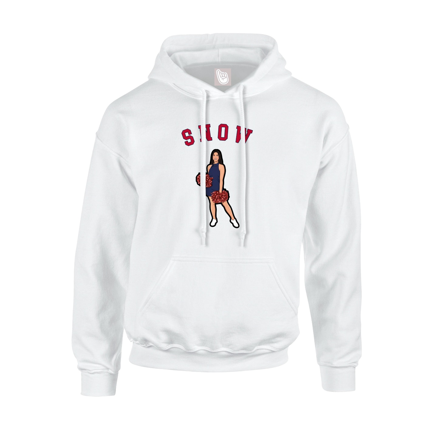 Hoodie — Shirsey Arch in White