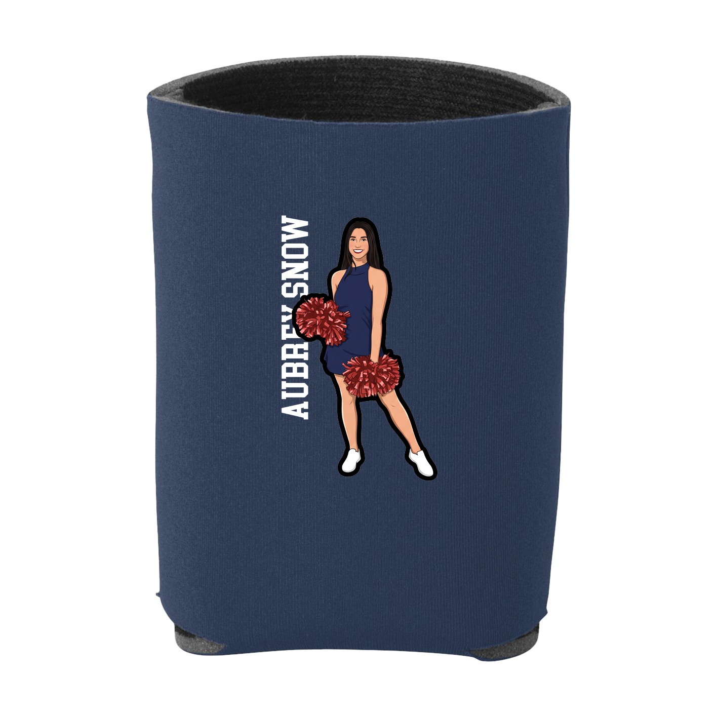 Can Holder — Name Vertical in Navy