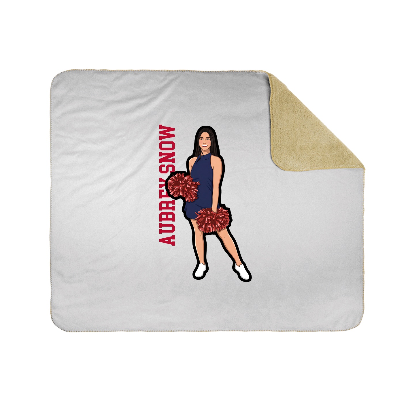 50x60 Sherpa Lined Throw Blanket
