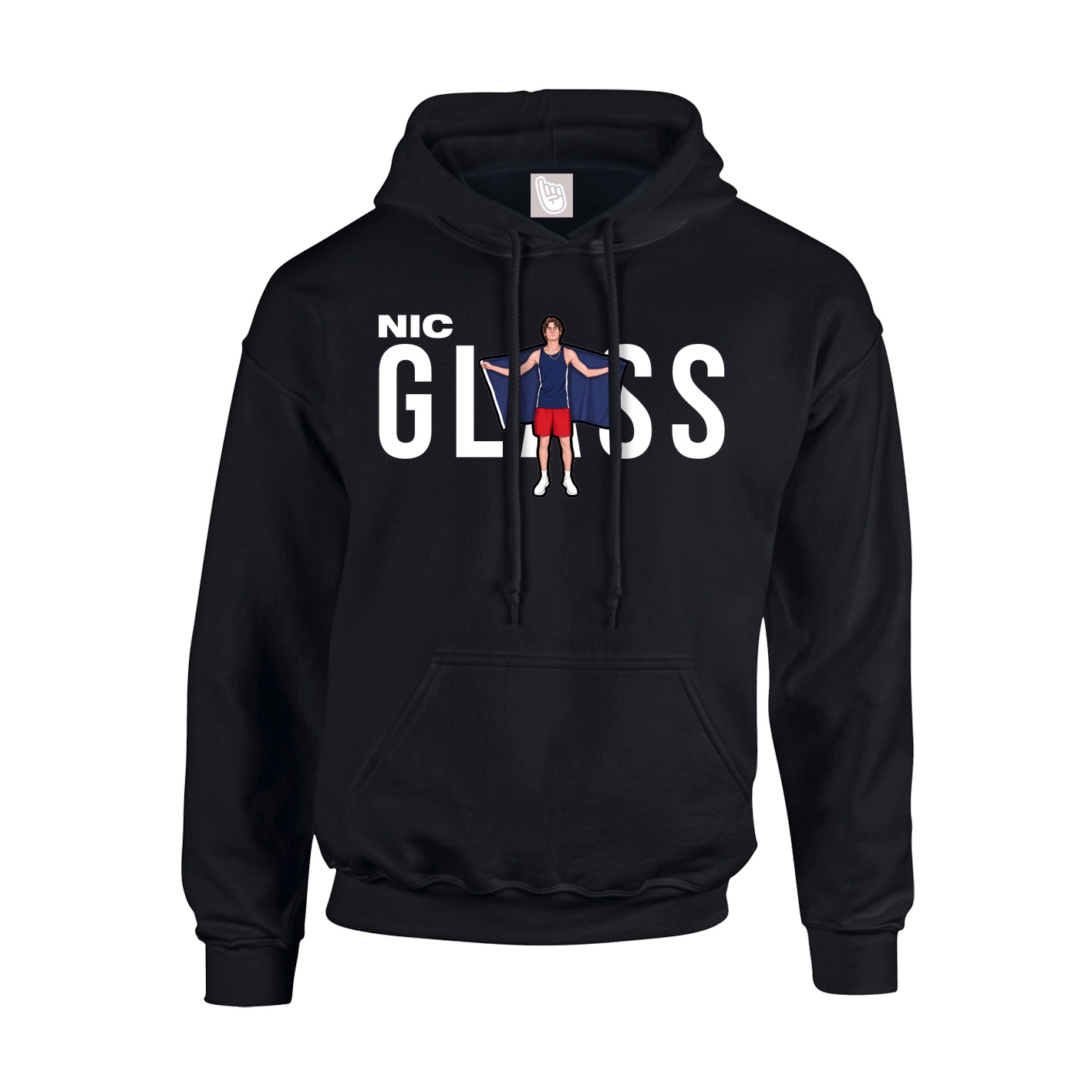 Youth Hoodie — Player Name in Black