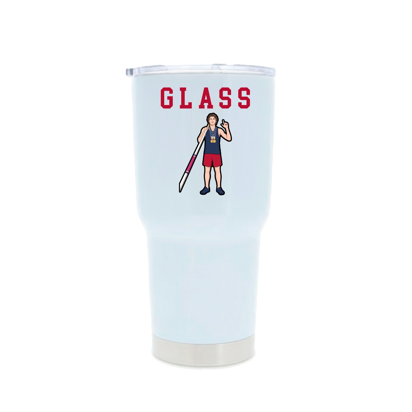 30oz Stainless Steel Tumbler — Shirsey in White