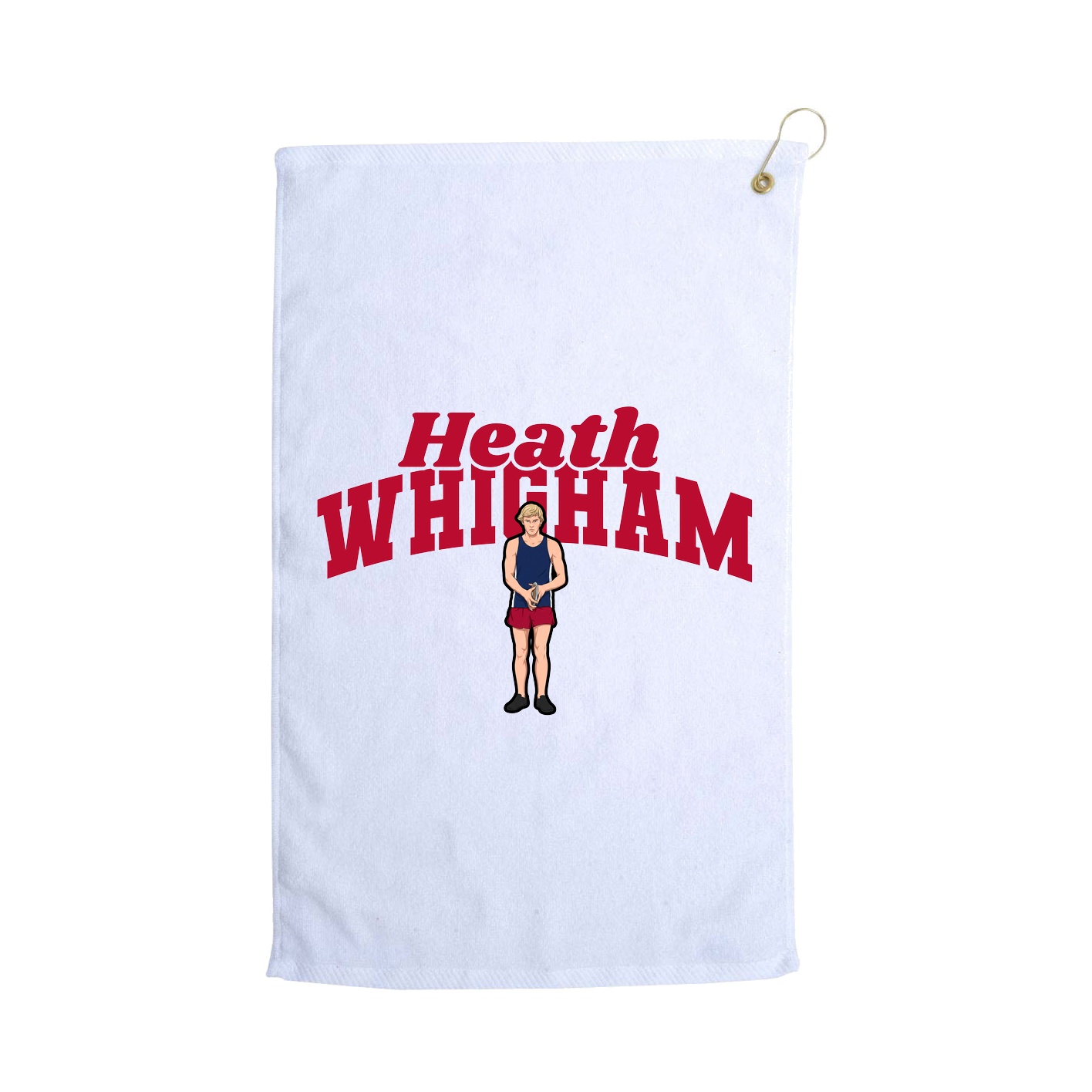Golf Towel — Signature Arch in White