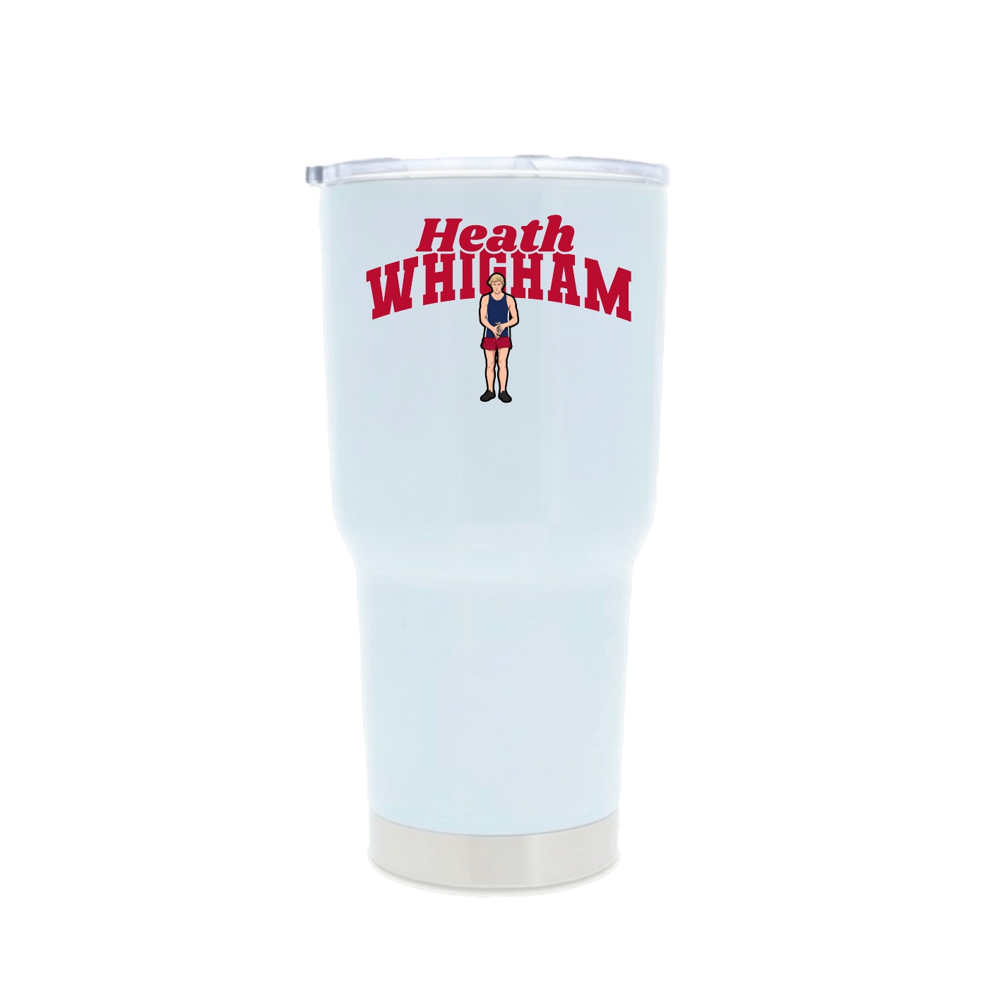 30oz Stainless Steel Tumbler — Signature Arch in White