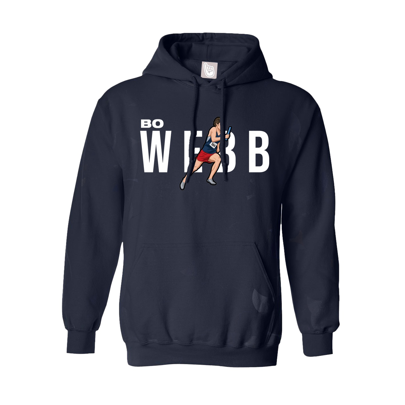 Hoodie — Player Name in Navy