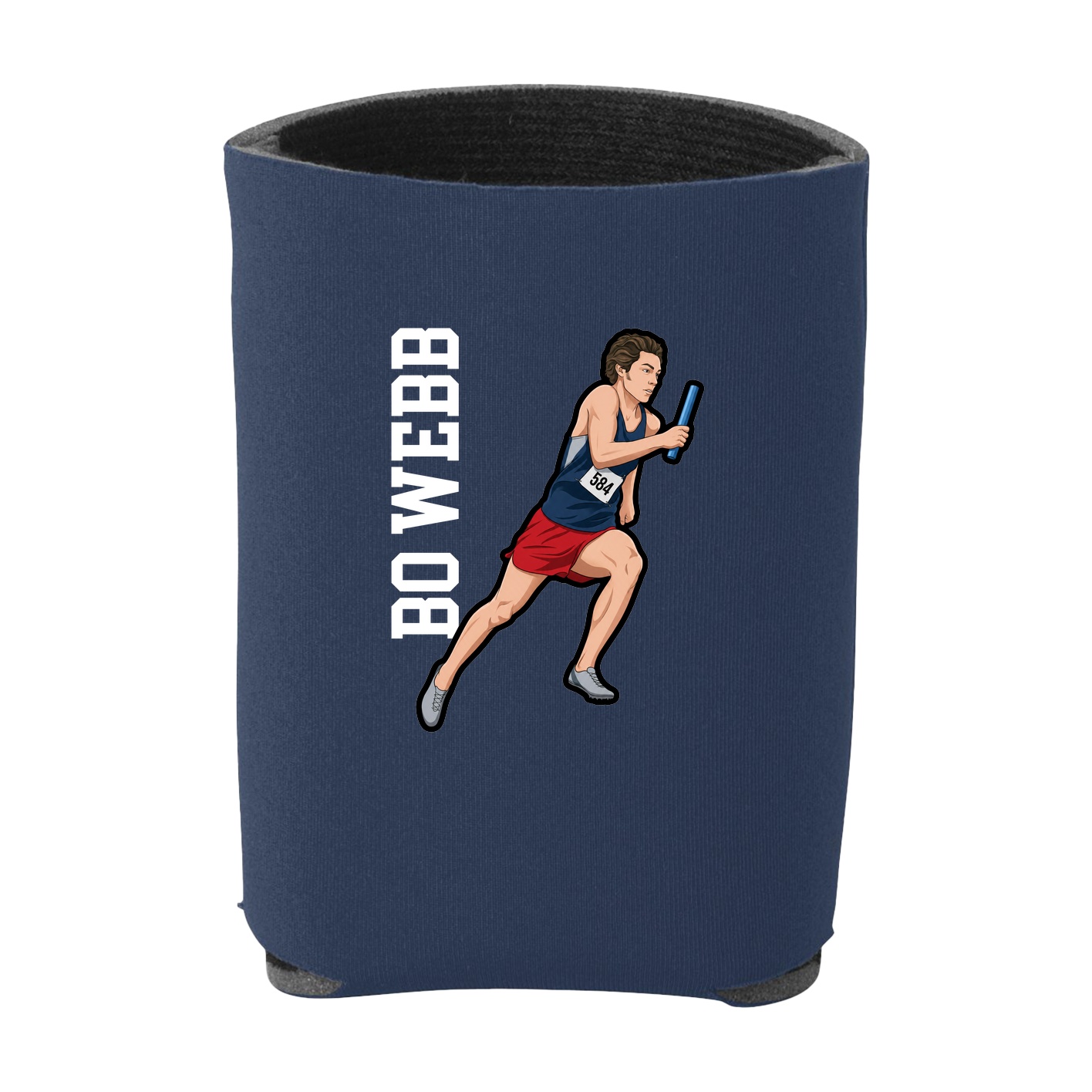 Can Holder — Name Vertical in Navy