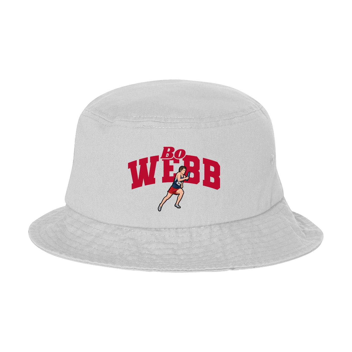 Bucket Cap — Signature Arch in White