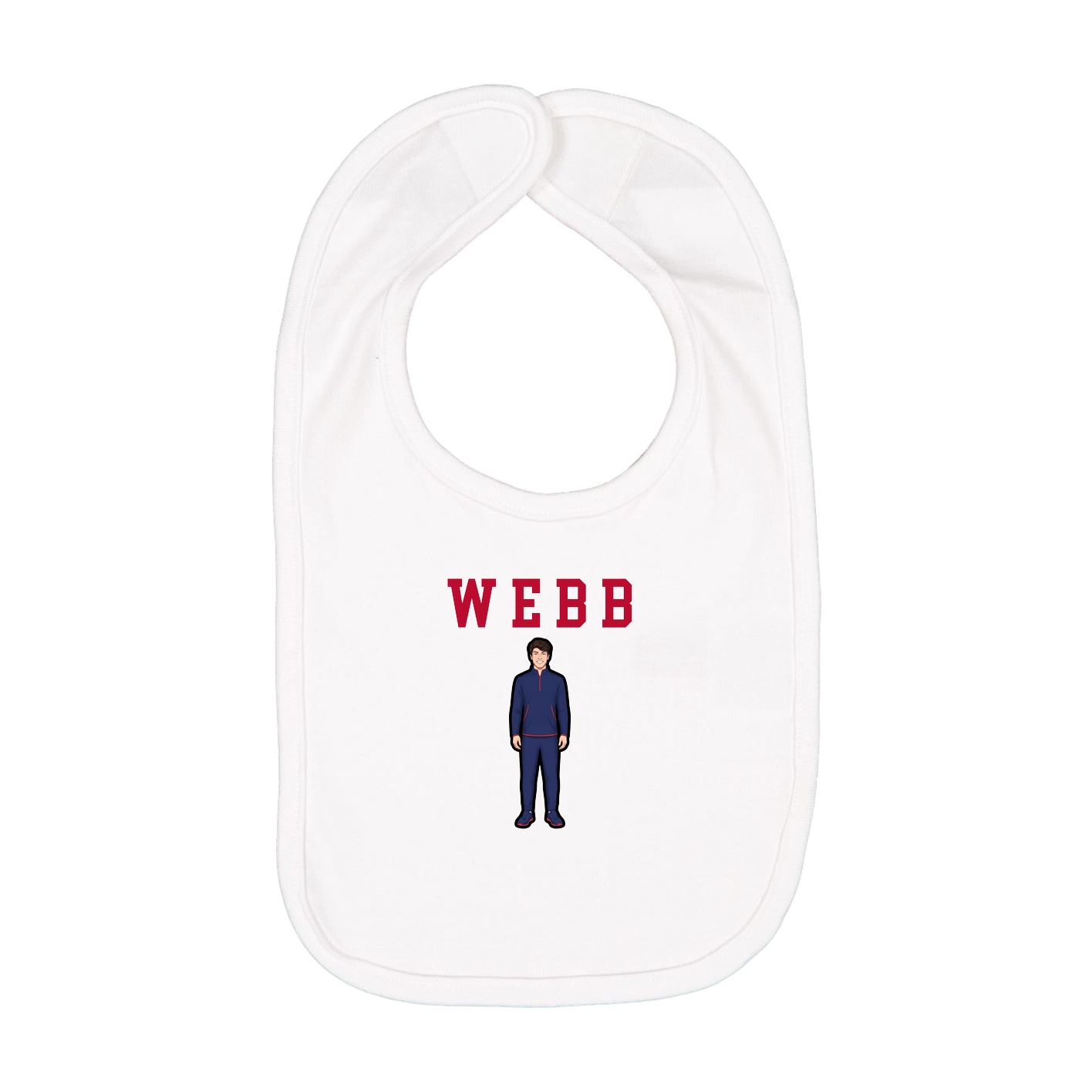 Infant Bib — Shirsey in White