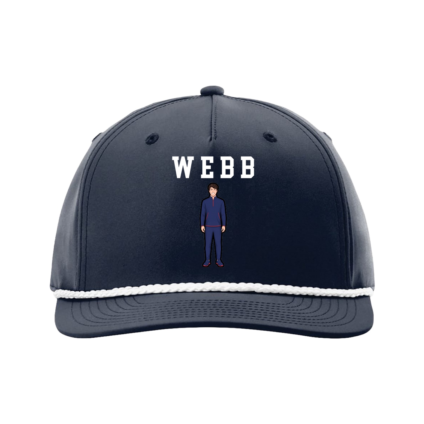 Five-Panel Classic Rope Cap — Shirsey in Navy