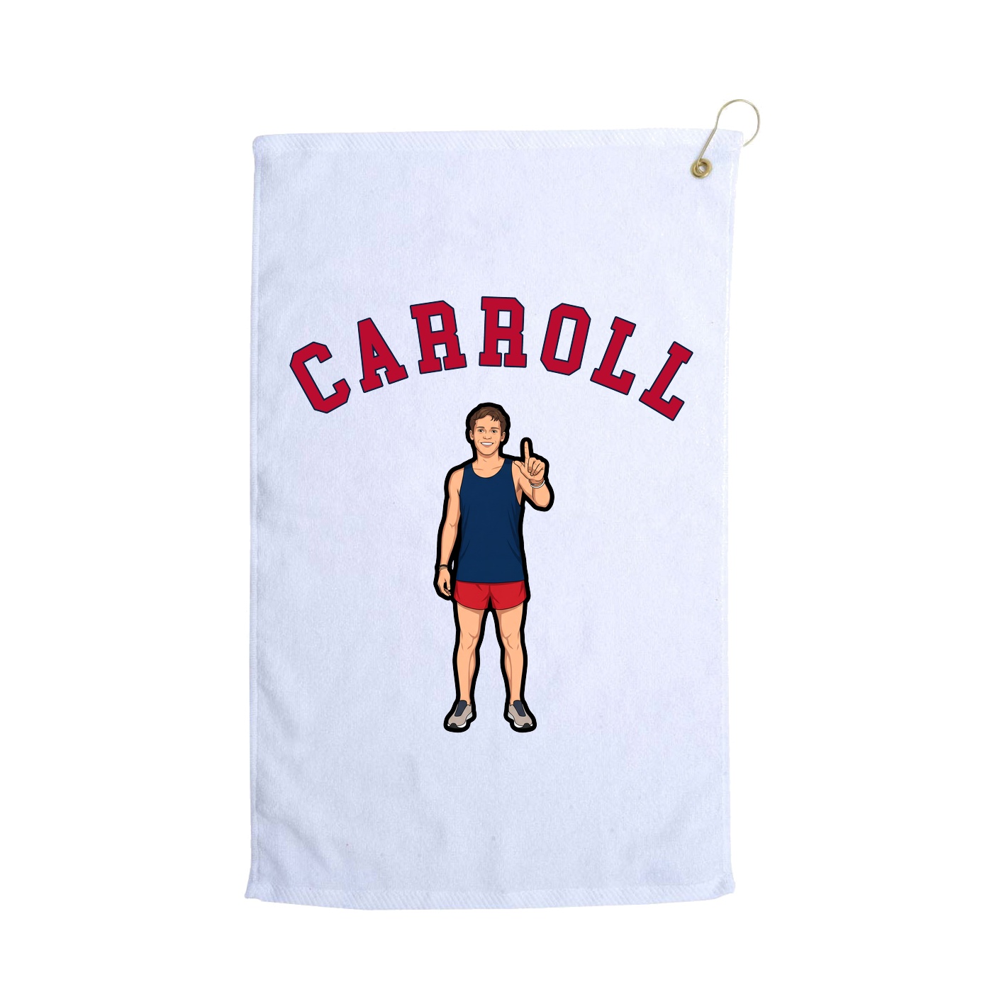 Golf Towel — Shirsey Arch in White