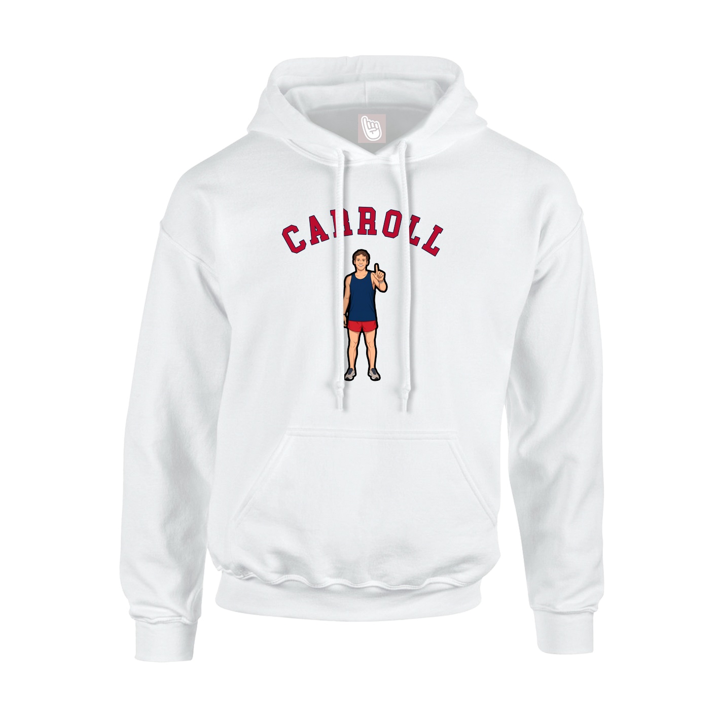 Youth Hoodie — Shirsey Arch in White