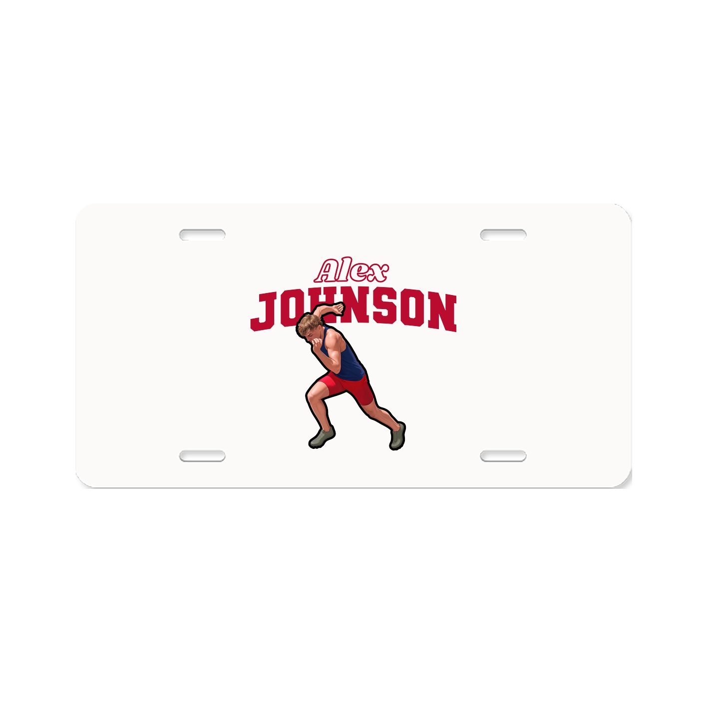 License Plate — Name Arch in Classic