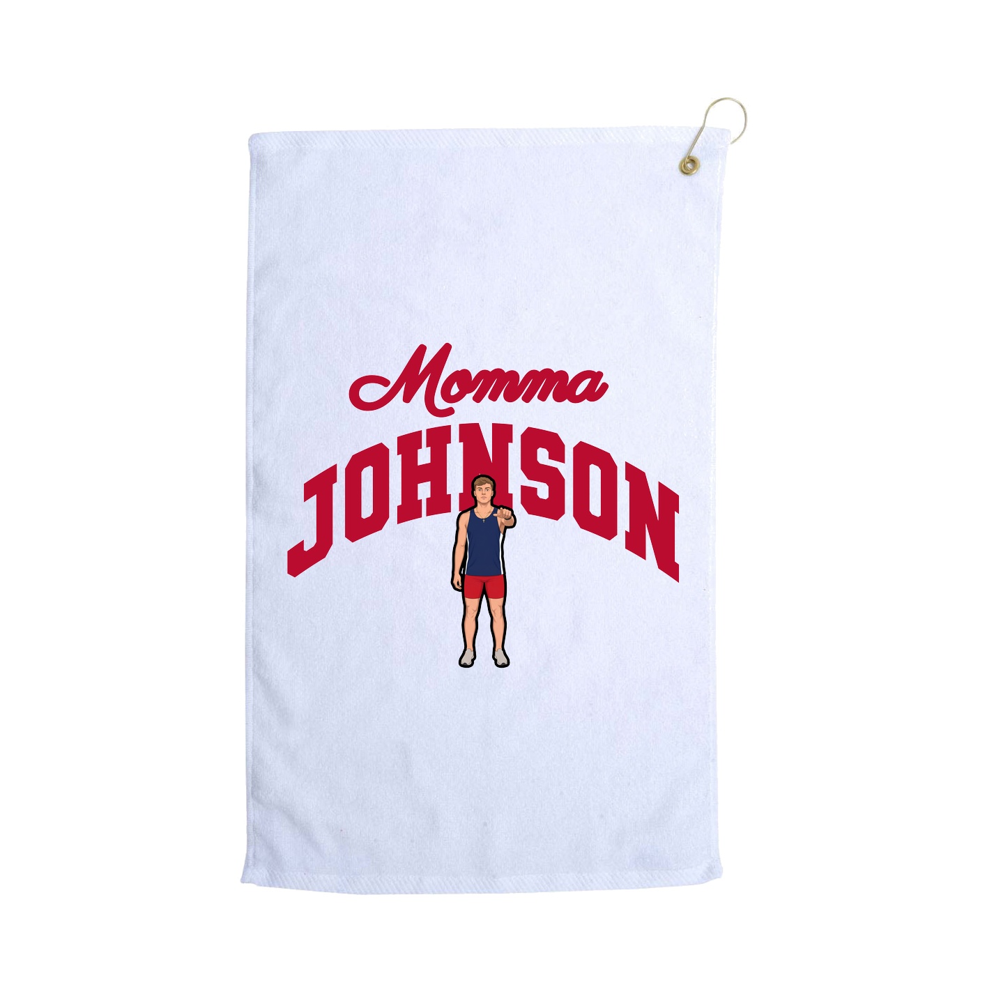 Golf Towel — Mothers Day Arch in White